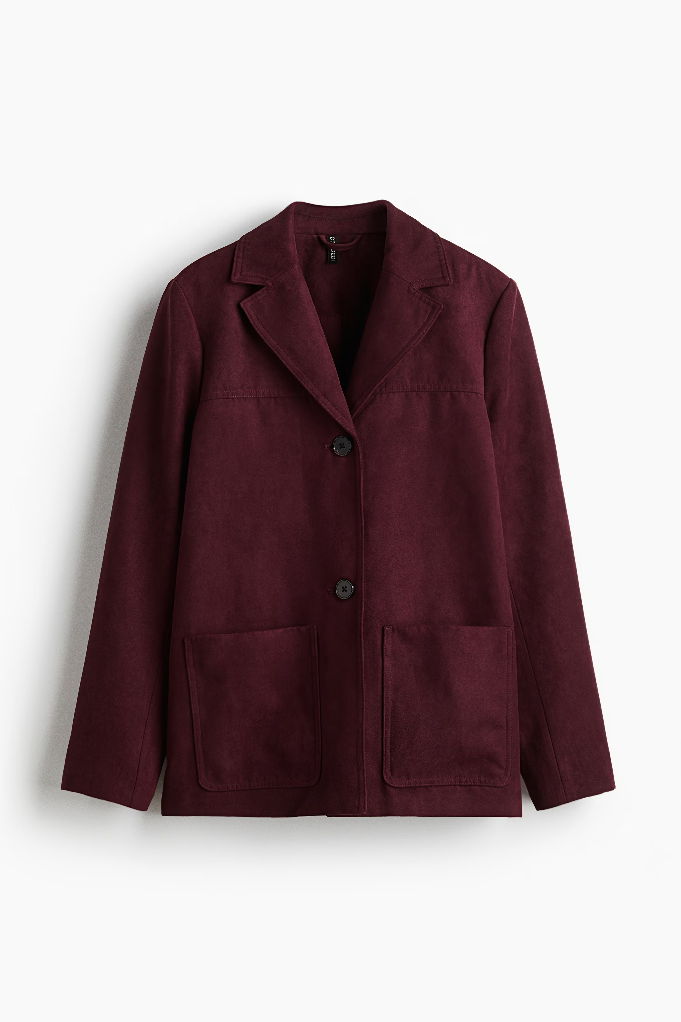 Peoria Faux Suede Blazer - Brown