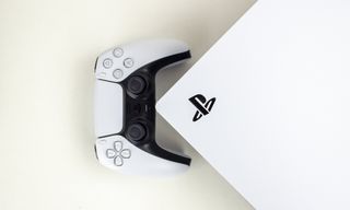 PS5 with controller