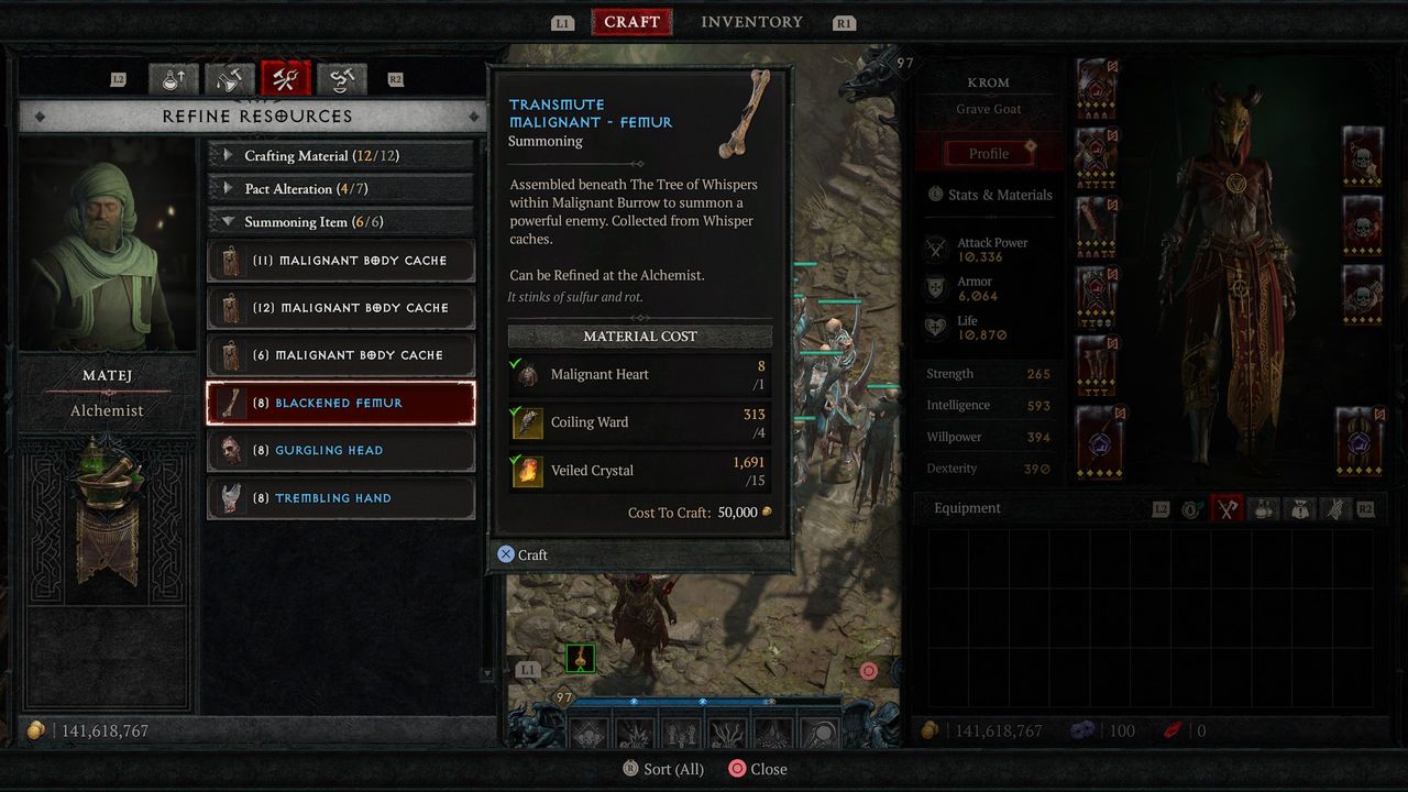 Diablo 4 Varshan - Malignant Body Cache