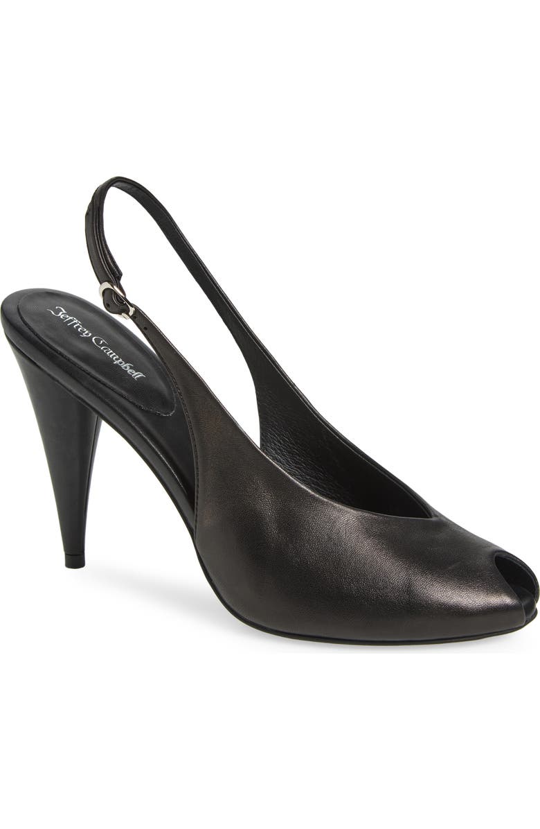 Snoah Slingback Peep Toe Pump