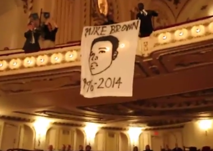 Watch protesters crash the St. Louis Symphony to sing 'Justice for Mike Brown'