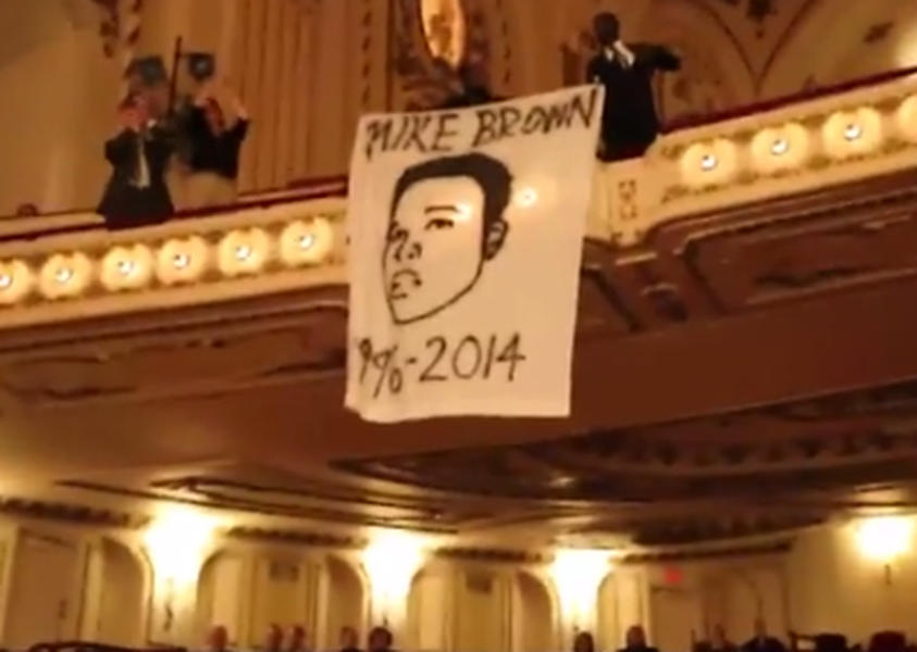 Watch protesters crash the St. Louis Symphony to sing &amp;#039;Justice for Mike Brown&amp;#039;