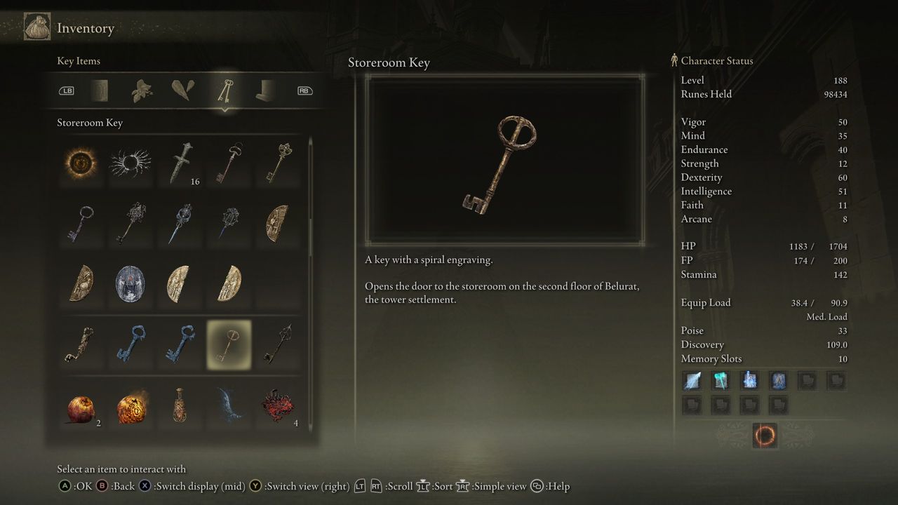 Screenshot showing Elden Ring: Shadow of the Erdtree's Hornsent Grandam, her location, quest rewards, and puzzle solutions