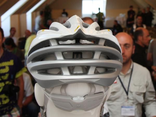 Nine exhaust ports on the Mavic Plasma helmet promise to suck out hot air.
