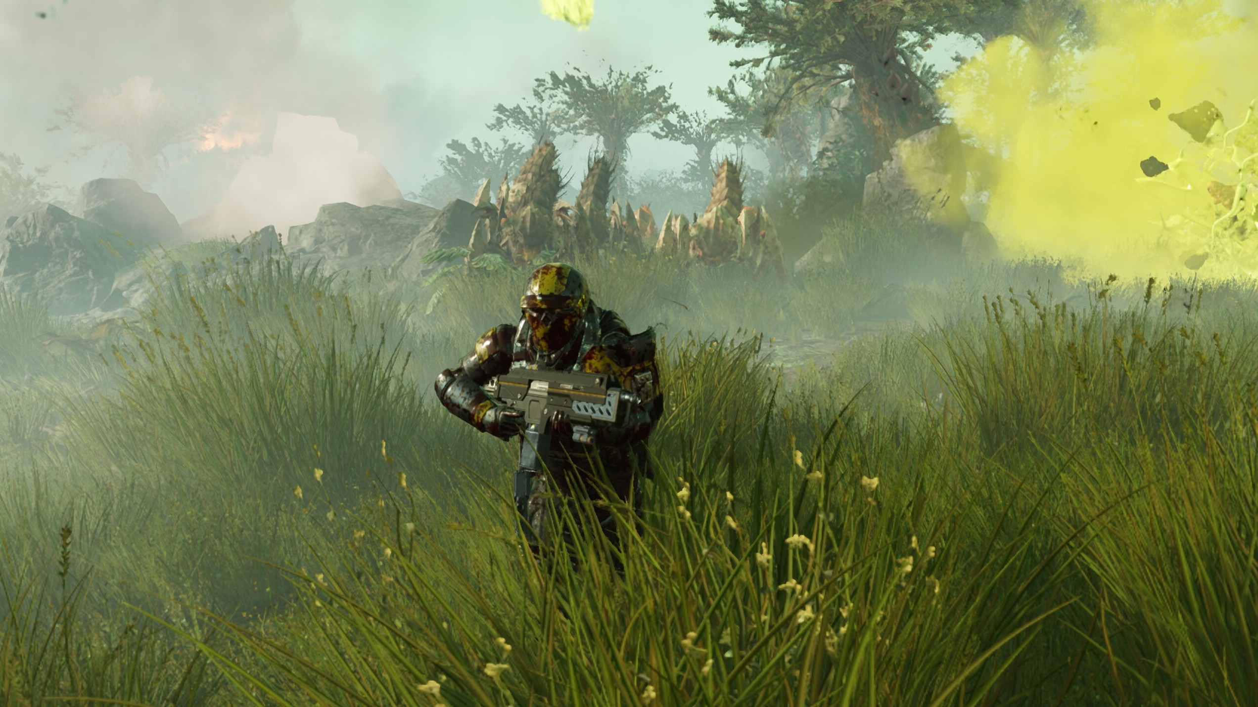 Helldivers 2 promotional screenshots.
