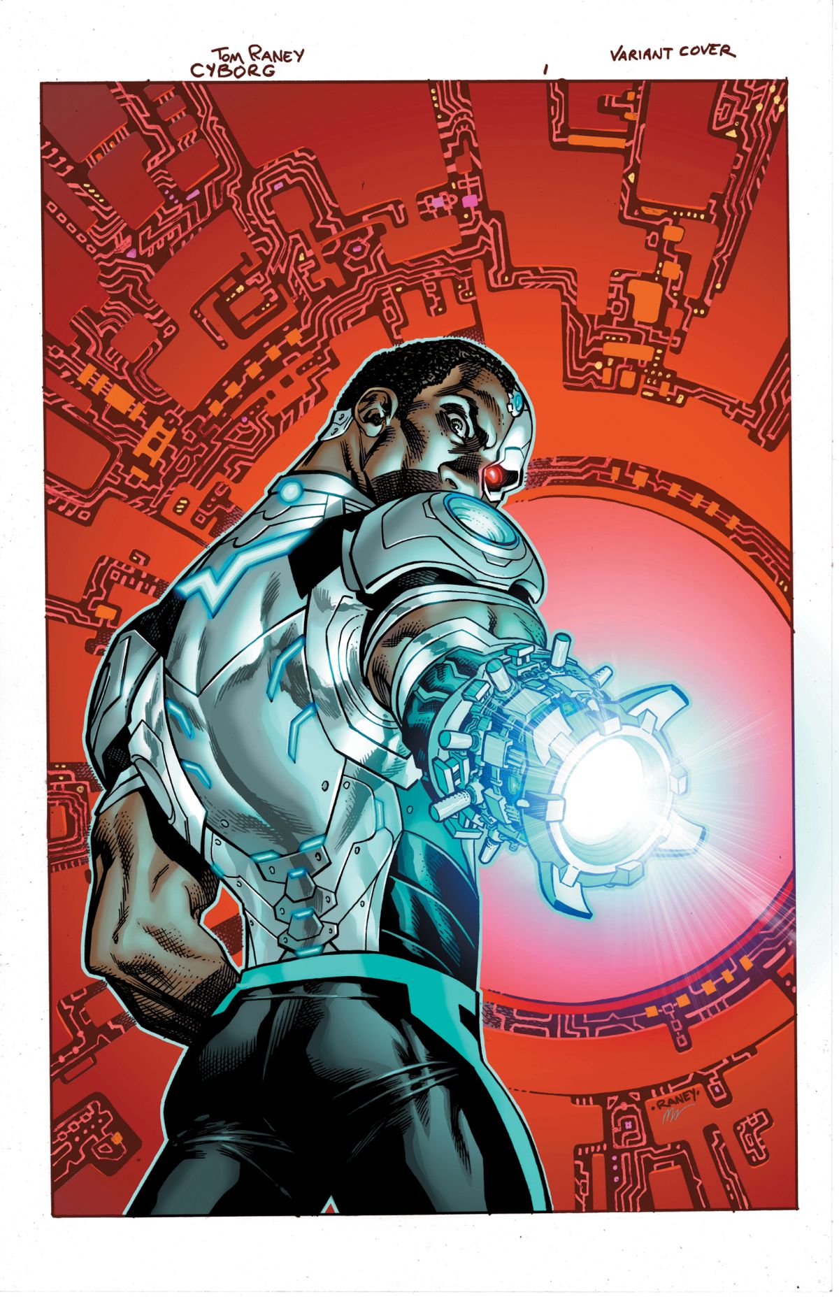 Cyborg #1 covers