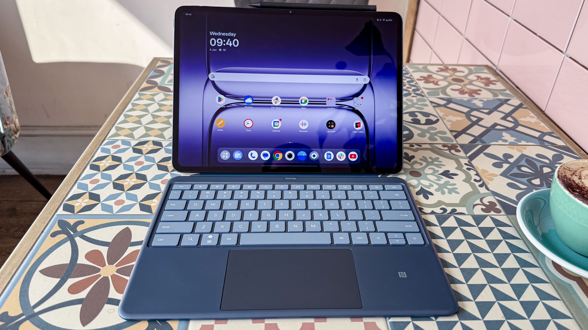 OnePlus Pad 3 with keyboard and stylus