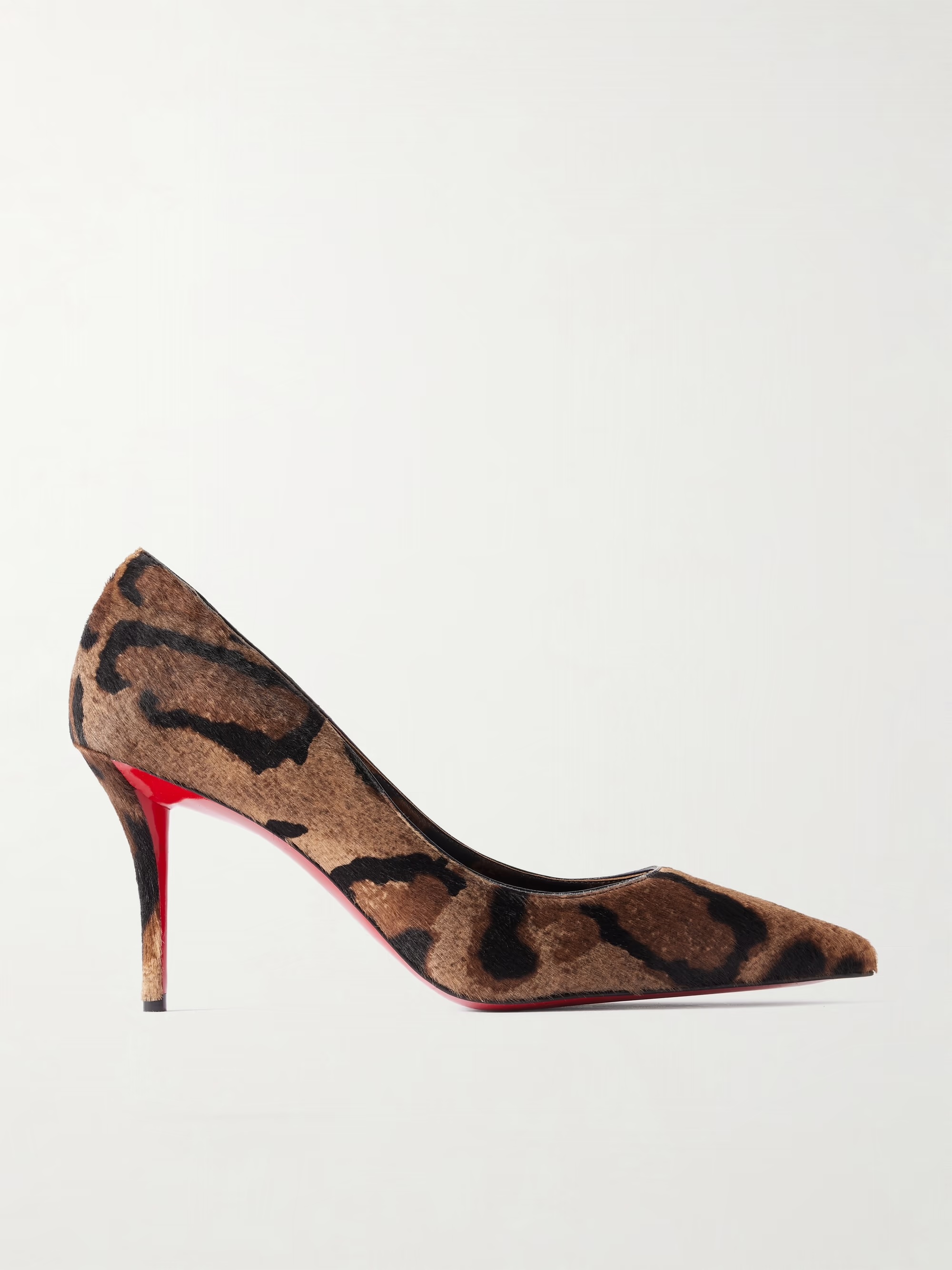 net-a-porter, Christian Louboutin Miss Z 80 leopard-print calf hair pumps