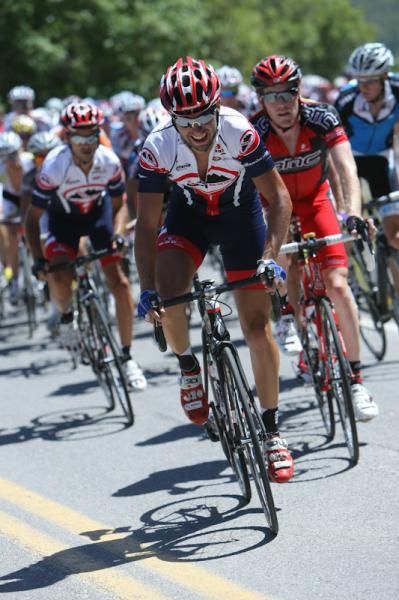The Canyon Bicycle team was working hard on the front today for team leader Francesco Mancebo.
