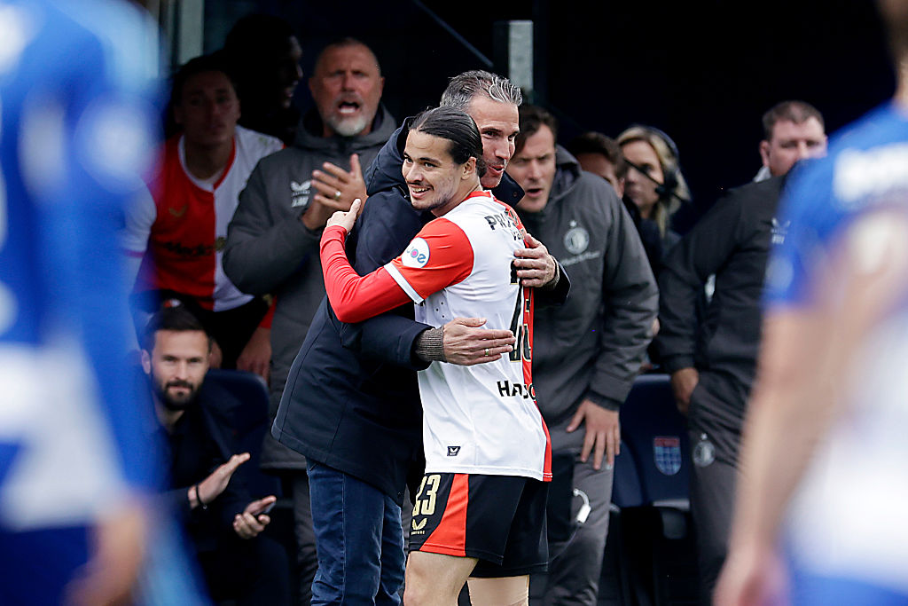Anis Hadj Moussa embraces Anis Hadj Moussa