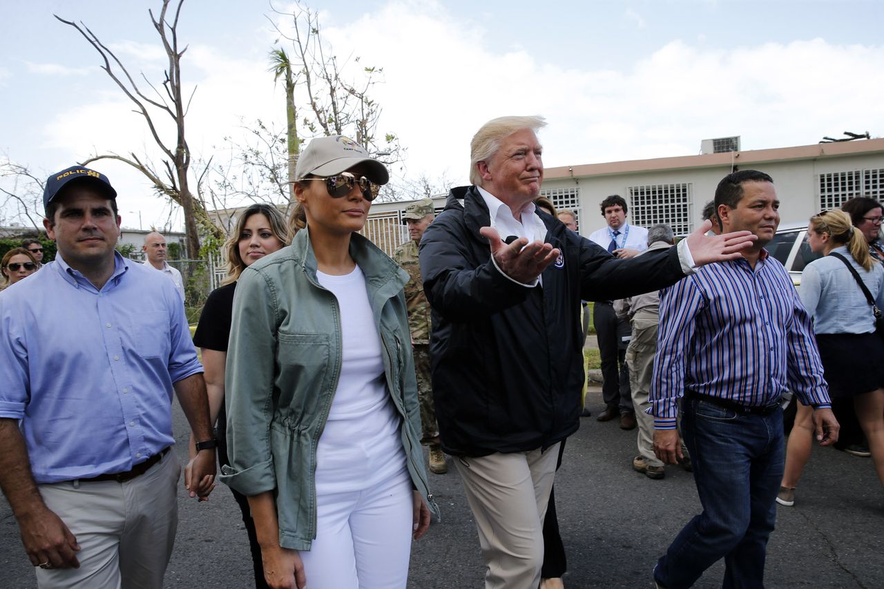 President Trump visits Puerto Rico.