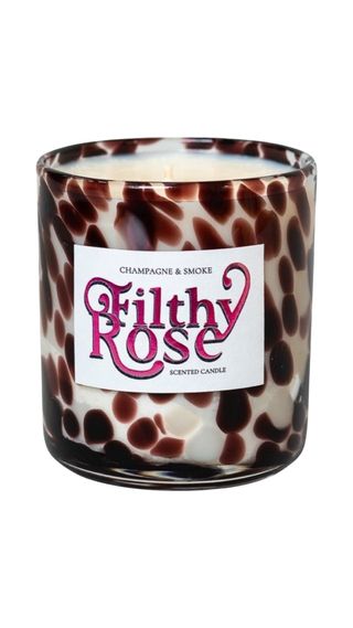 An image of the Filthy Rose candle from Champagne & Smoke by Lisa Potter Dixon