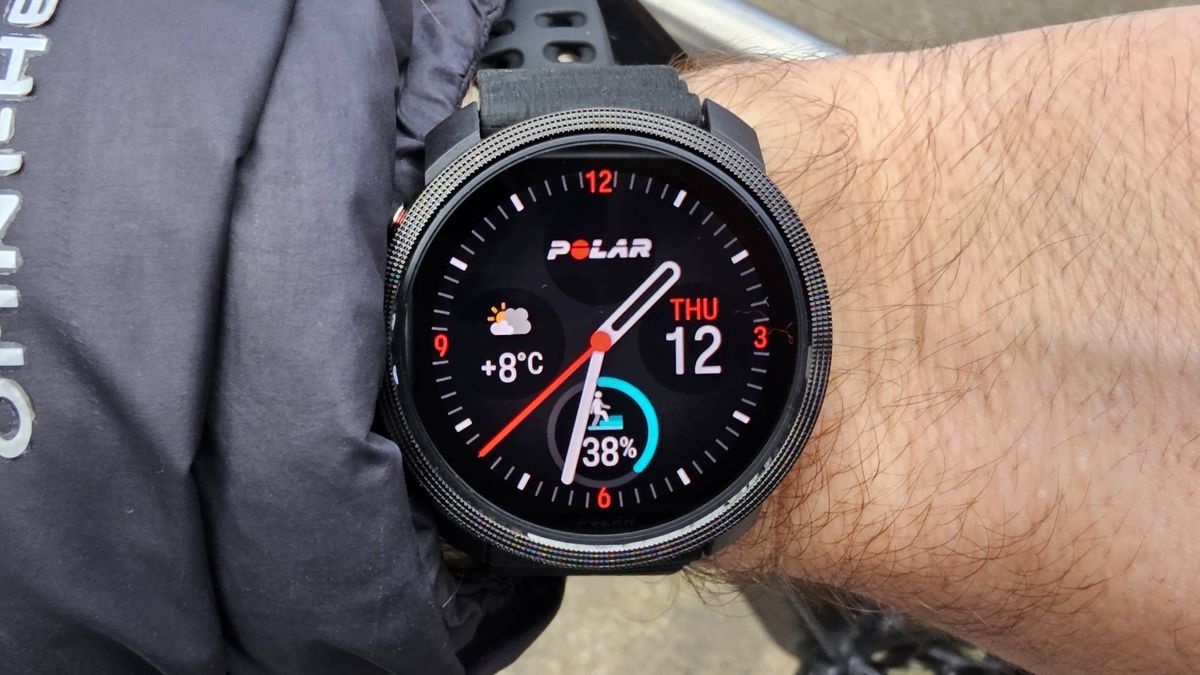 Polar Vantage M3 smartwatch worn on wrist 