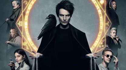 A screenshot of the poster for The Sandman season 1, which shows its main characters