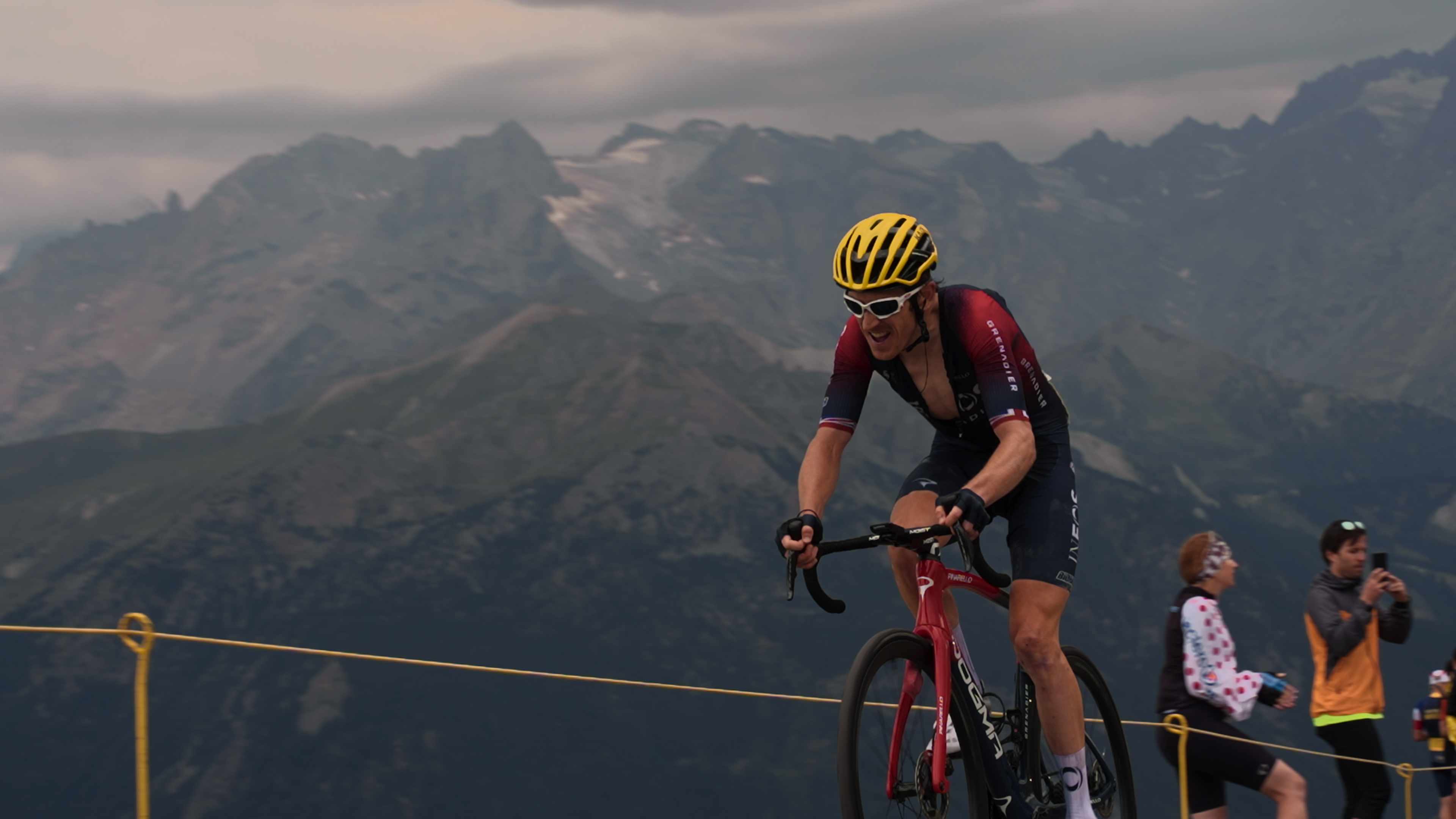 A cyclist in Netflix&#039;s Tour de France: Unchained