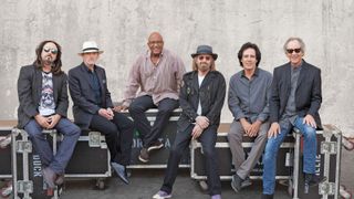 (from left) Mike Campbell, Benmont Tench, Steve Ferrone, Tom Petty, Ron Blair and Scott Thurston 