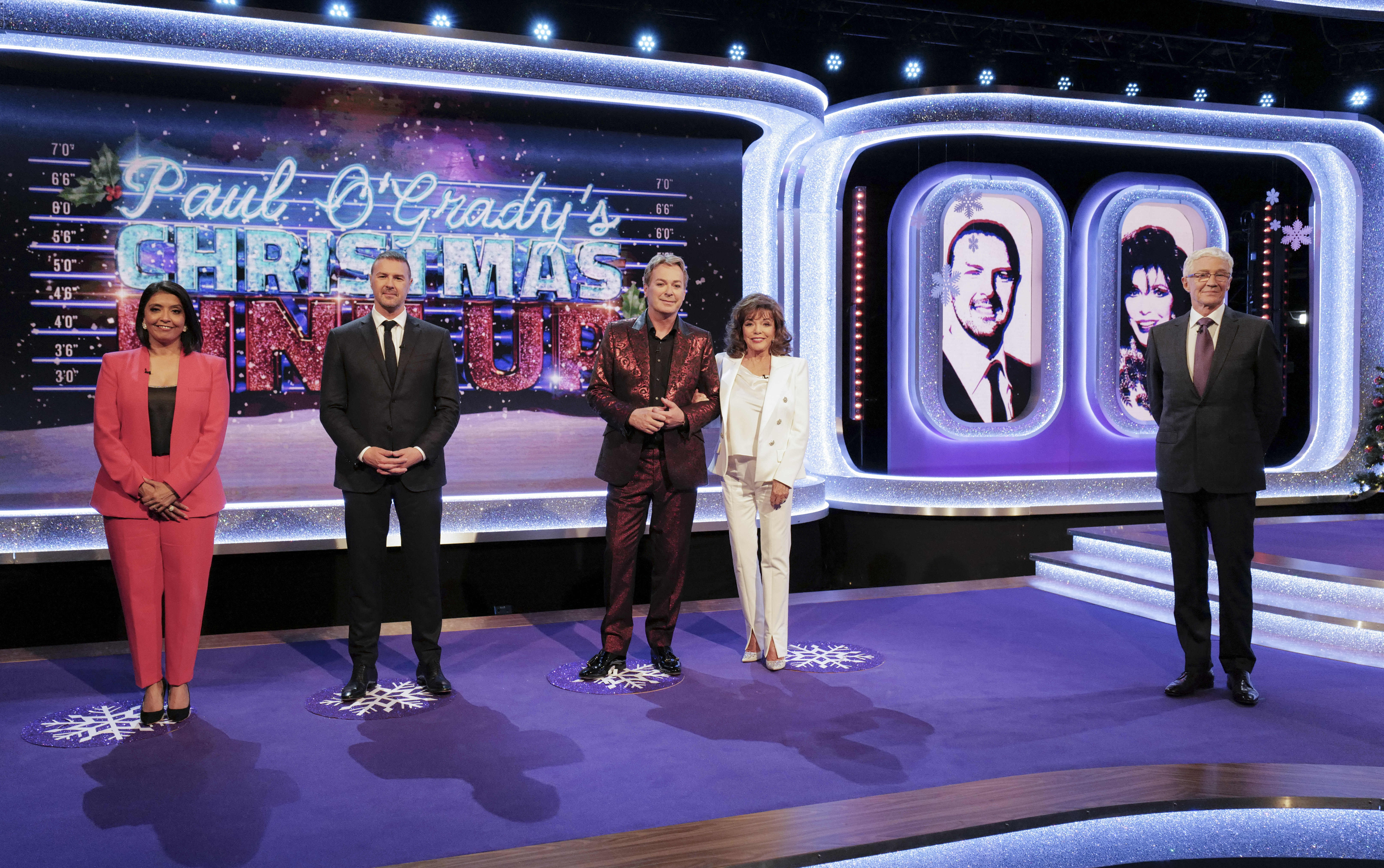 TV tonight Sunetra Sarker, Paddy McGuinness, Julian Clary and Joan Collins.