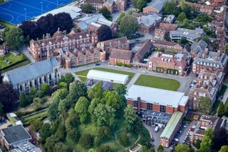aerial photograph of Marlborough College