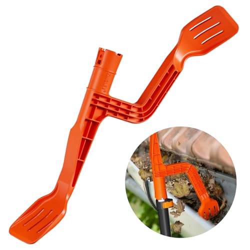 Gutter Cleaning Tool With Threaded, Gutter Cleaner, Mini Rake, Clean Off Gutter Guards From the Ground