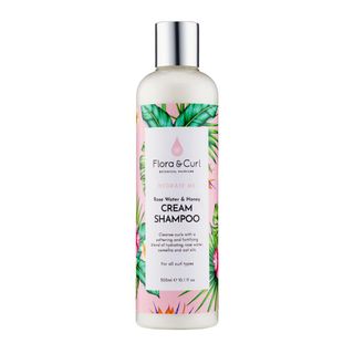 best shampoo for curly hair - Flora & Curl Rose Water & Honey Cream Shampoo
