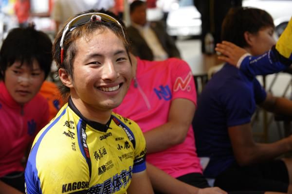 Yamamoto at the finish was a happy man.