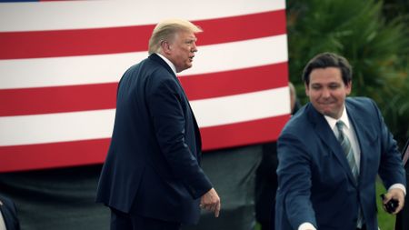 Donald Trump and Ron DeSantis