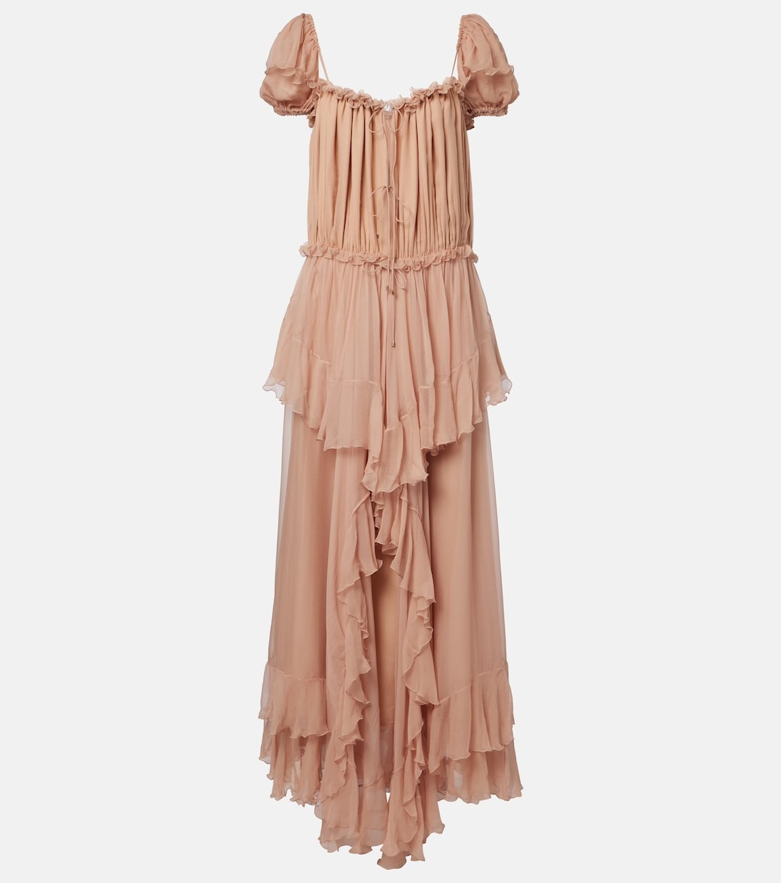 Chlo&amp;eacute;, Ruffled Silk Gown