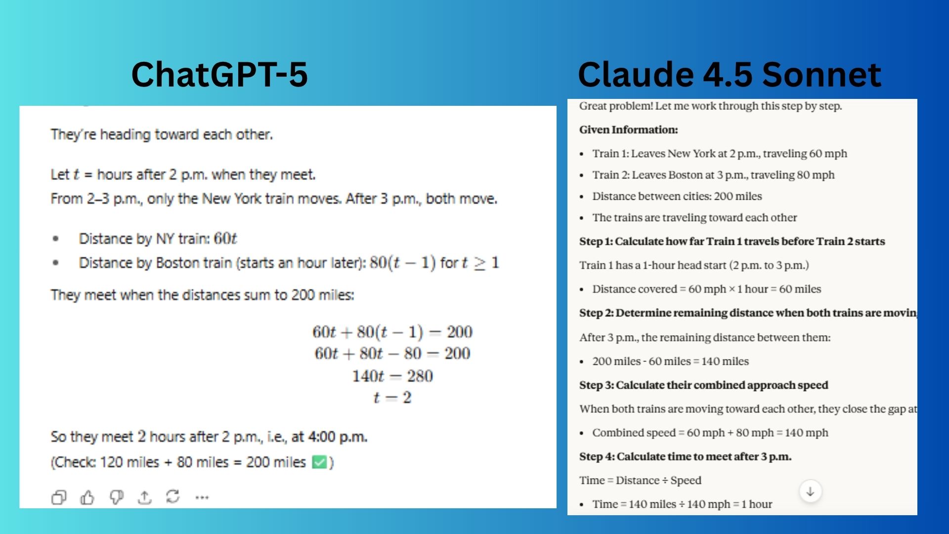 ChatGPT vs. Claude