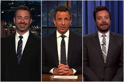Late night hosts joke about Trump's rally