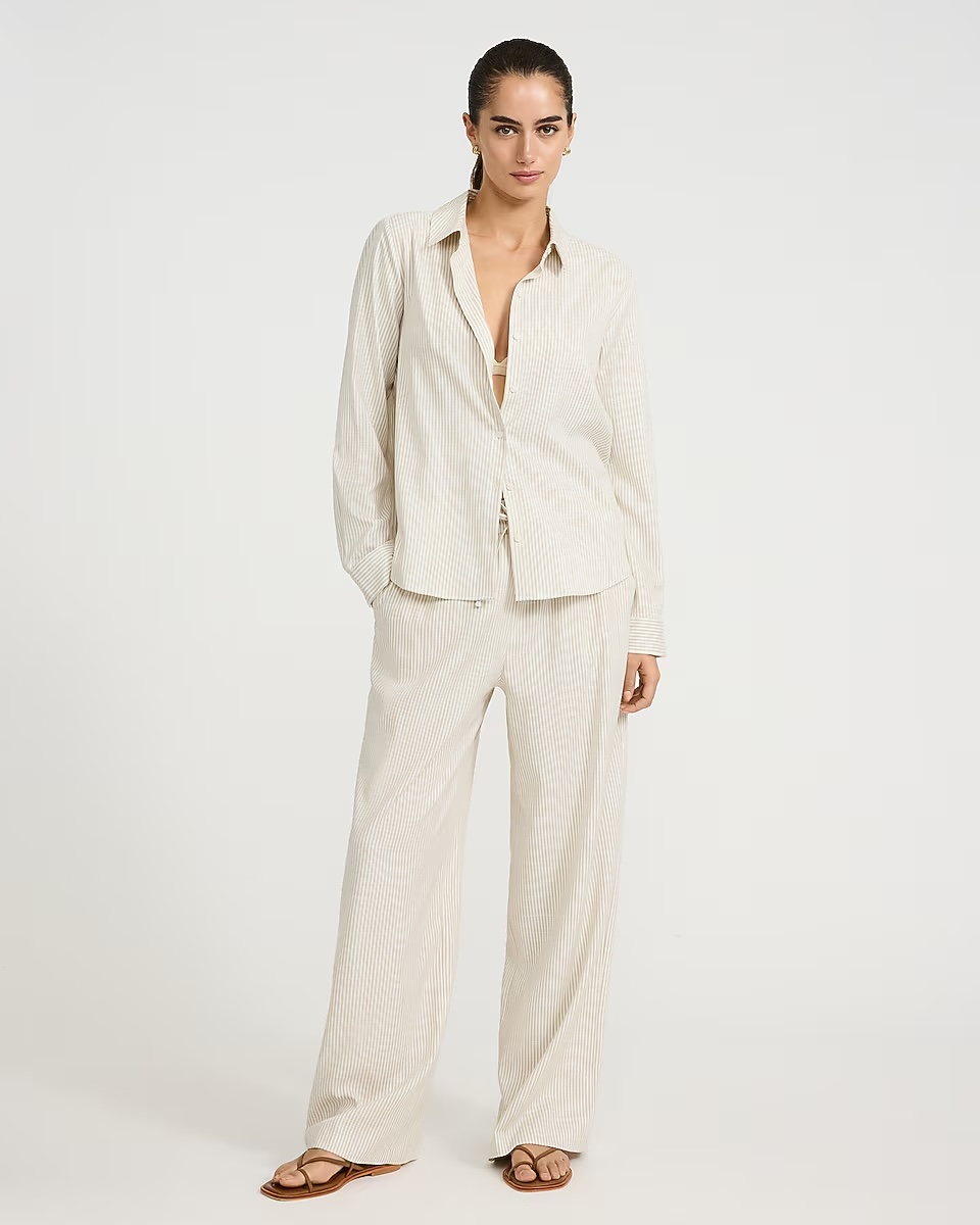 express, Striped Slub Portofino Shirt