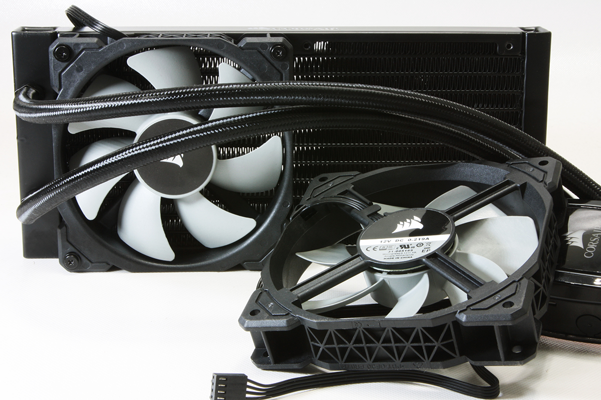 Corsair H100i RGB PRO XT radiator fans