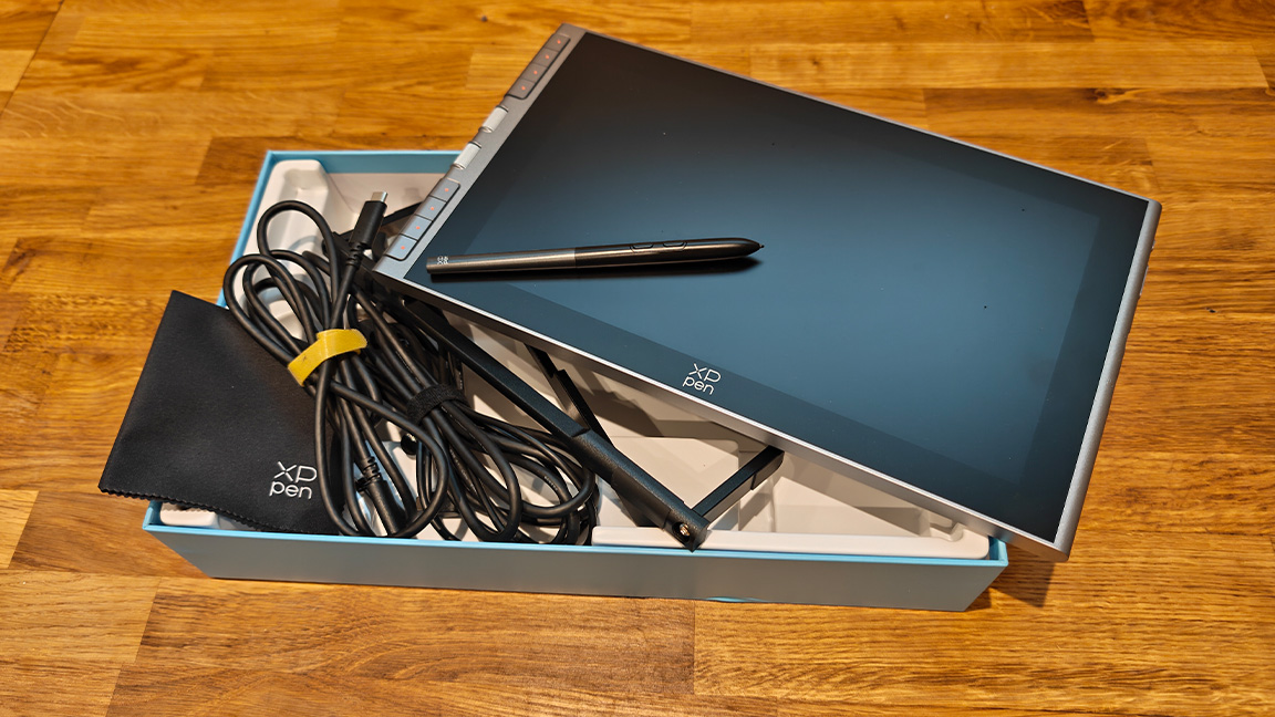 XPen Artist 12 (3rd gen) review: tablet on a wooden table