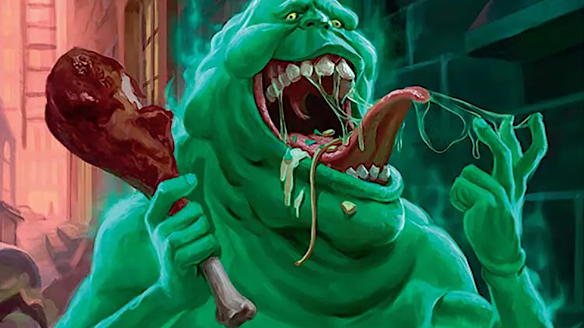 Magic: The Gathering pronto tendrá 5 cartas enteras dedicadas a Slimer, en caso de que quieras infundir miedo en el corazón de tu tienda de juegos local.