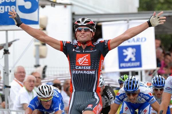 Jose Joaquin Rojas wins stage two of the Tour de l'Ain.