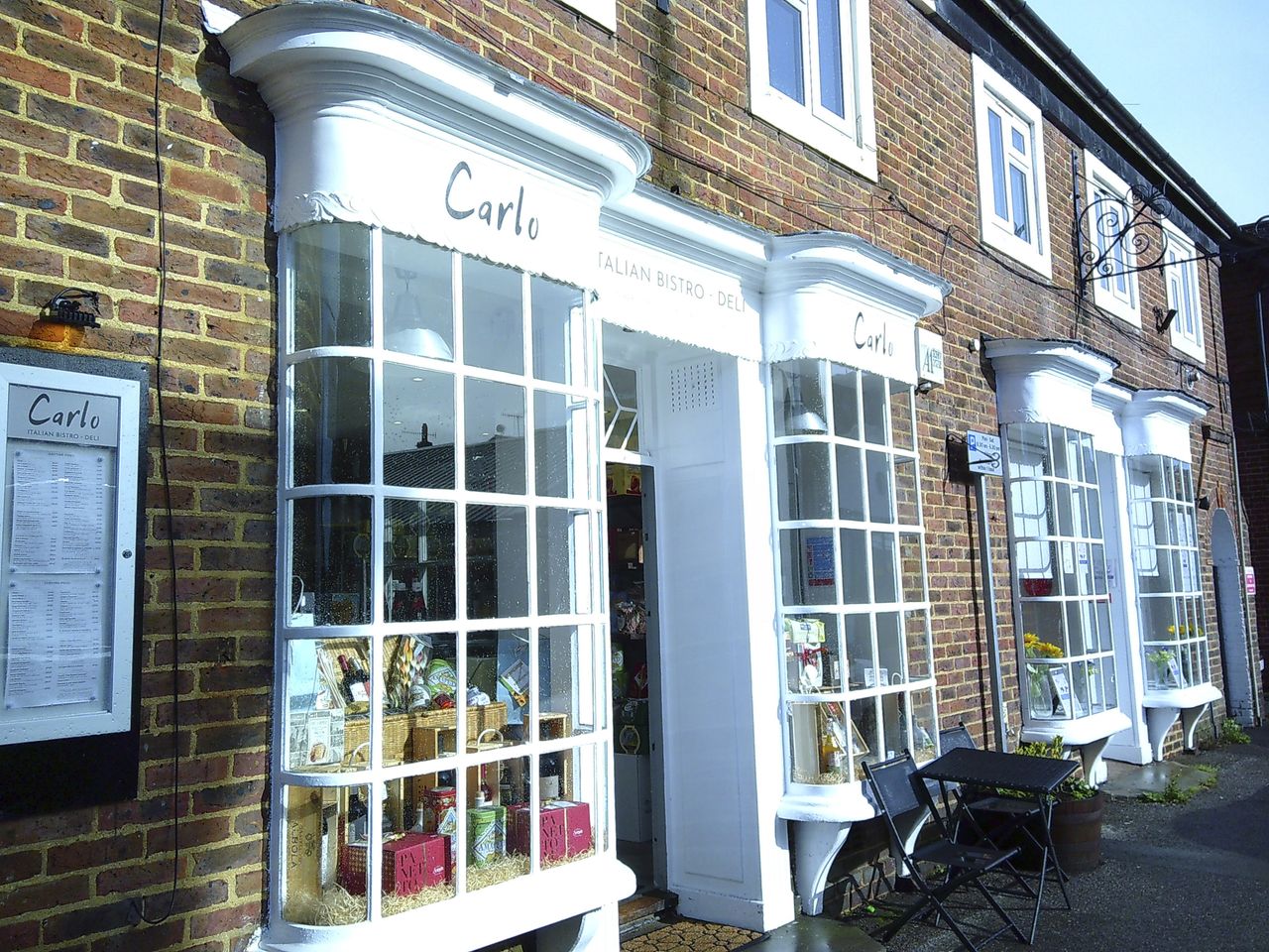 Quaint old shop on British high street, taken with the Camp Snap camera