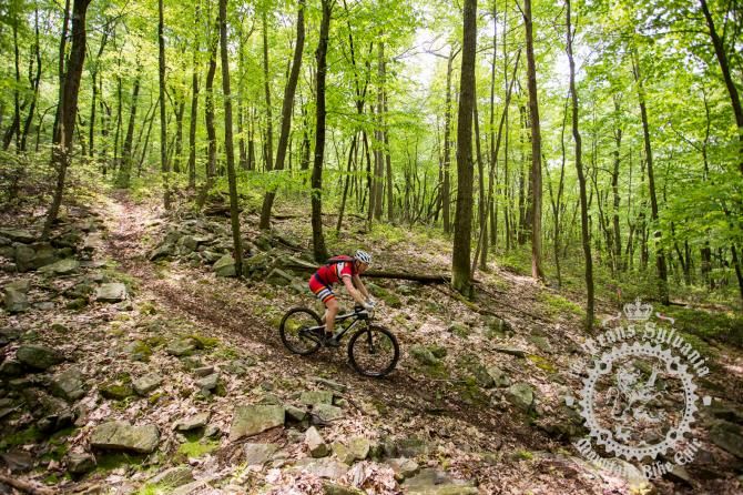 Colby Waller heads down the trail of the Wildcat Gap Trail.