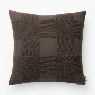 dark brown square pillow