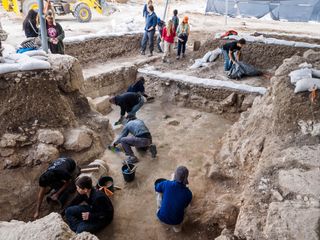 The ruins of a richly decorated church were unearthed during salvage excavations in the city of Beit Shemesh, west of Jerusalem, in Israel.