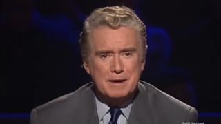 Regis Philbin in Who Wants To Be A Millionaire?