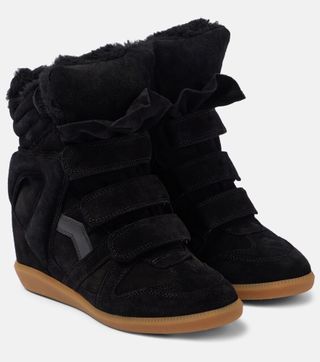 Bekett 70 Shearling-Trimmed Sneakers