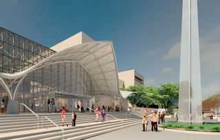 The National Air and Space Museum's exterior will be completely replaced as part of the seven-year renovation.