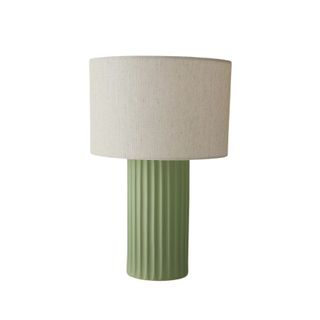 A diffused table lamp