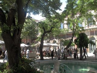 The courtyard at Itu Taskisla Campus, where the main body of Istanbul Fashion Week took place
