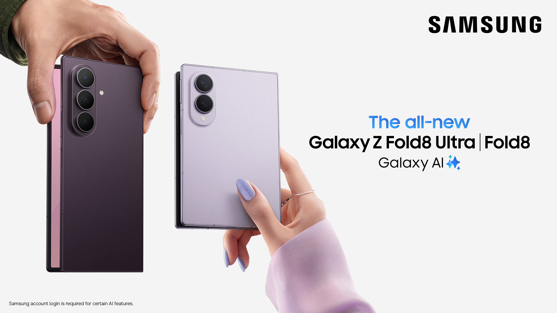 Press images for Samsung advertorial about the Fold 8