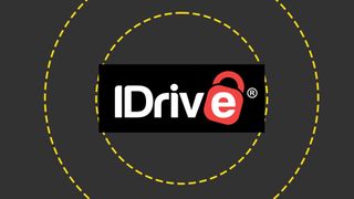 The IDrive logo on the ITPro background