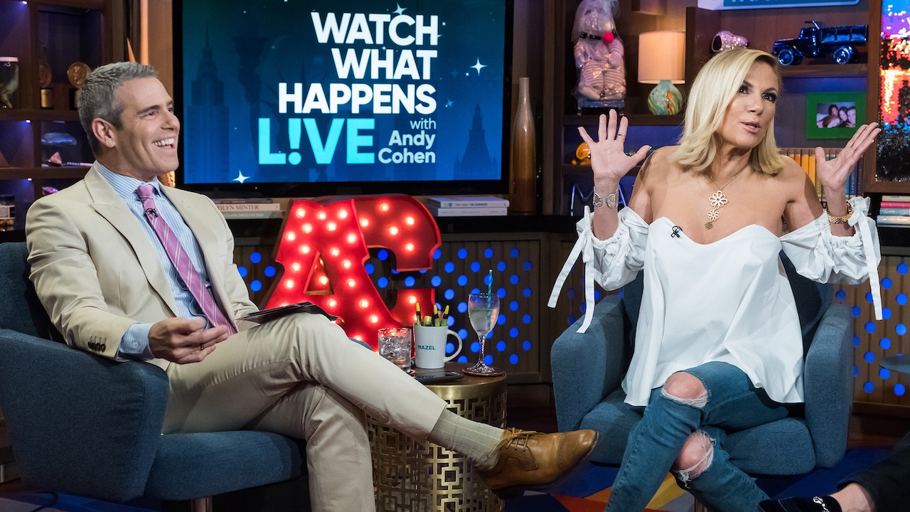 Andy Cohen and Romana Singer on WWHL together