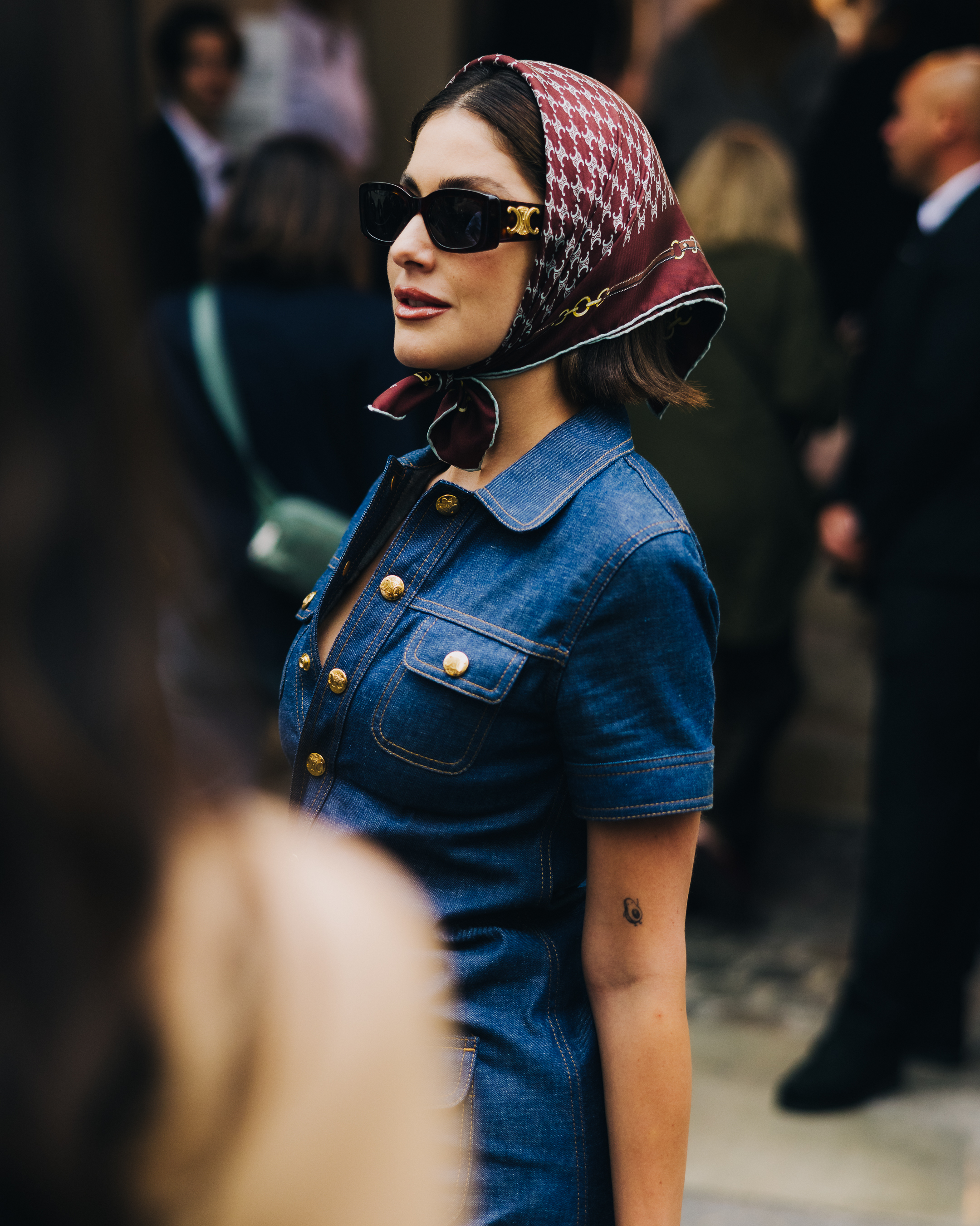 woman at paris fashion week couture street style