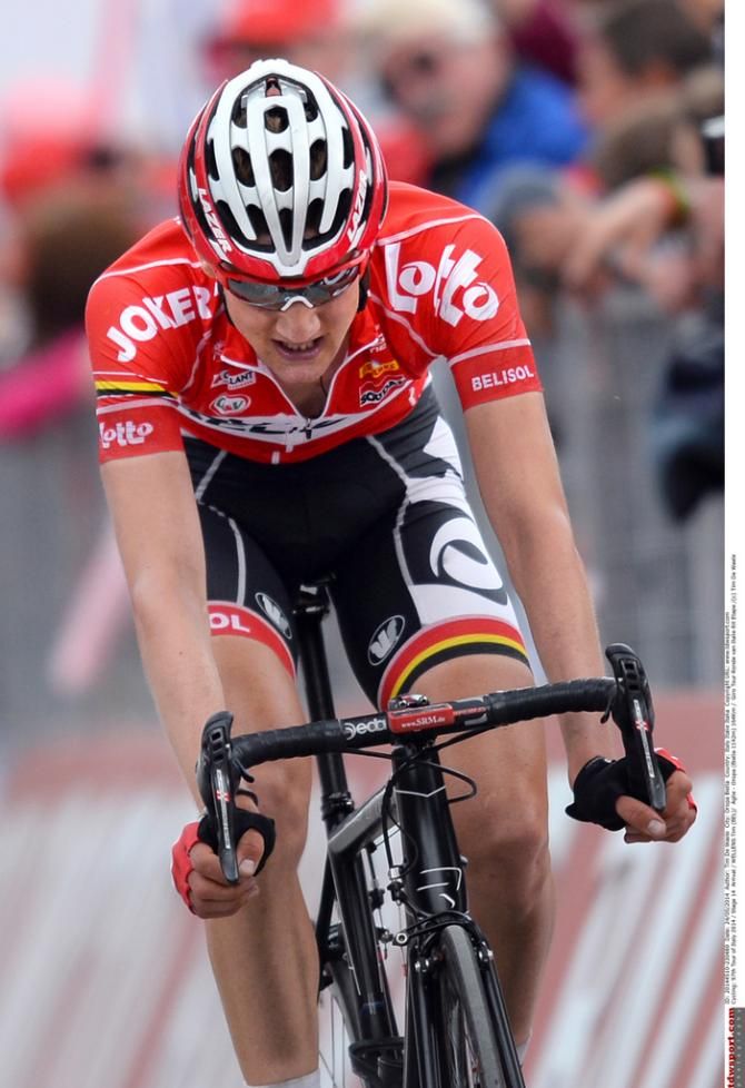 An exhausted Tim Wellens (Lotto-Belisol)