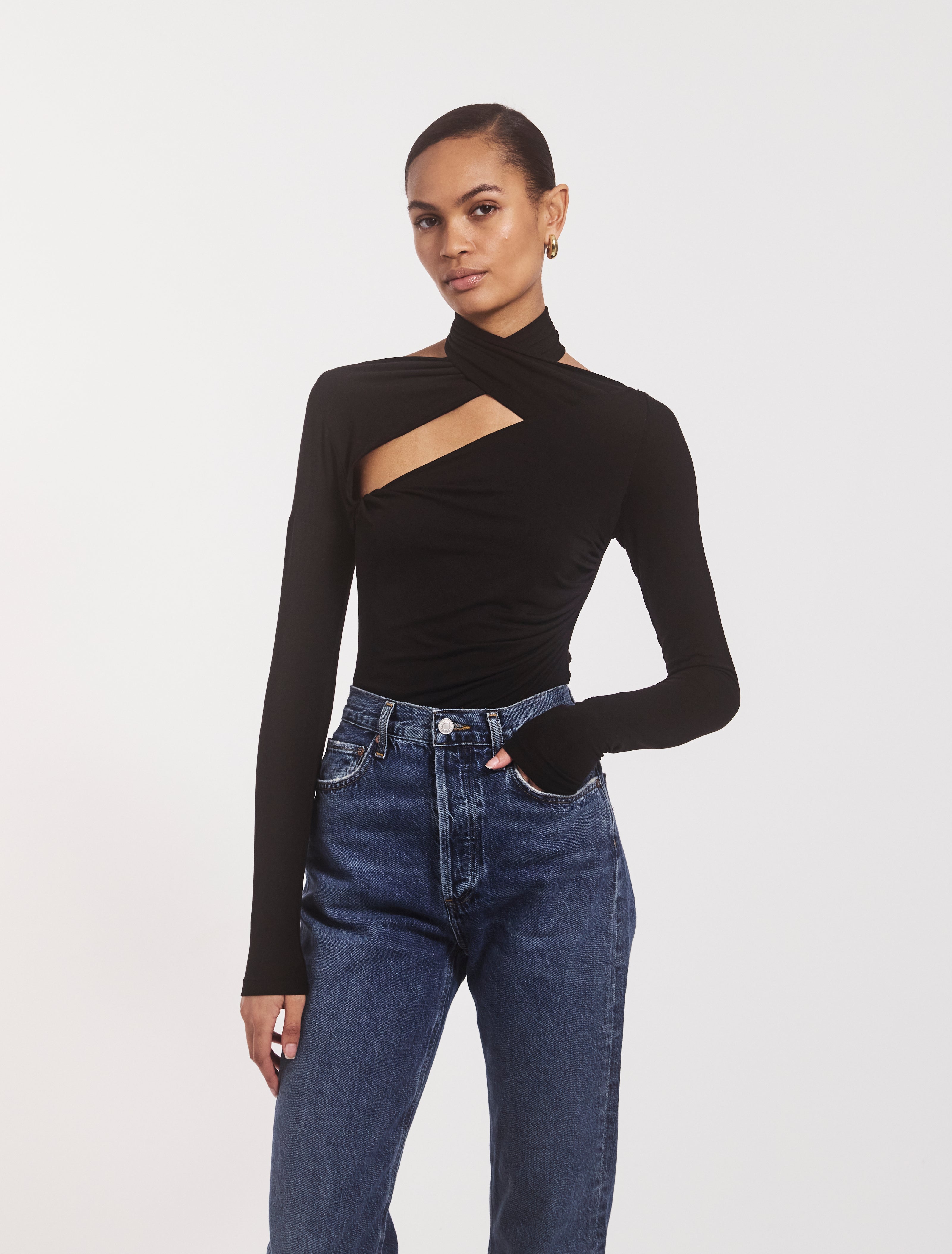 Black Coral Top - Stylish and Modern