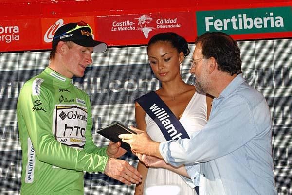 Andr&eacute; Greipel (Columbia-HTC) is the green jersey holder, too.